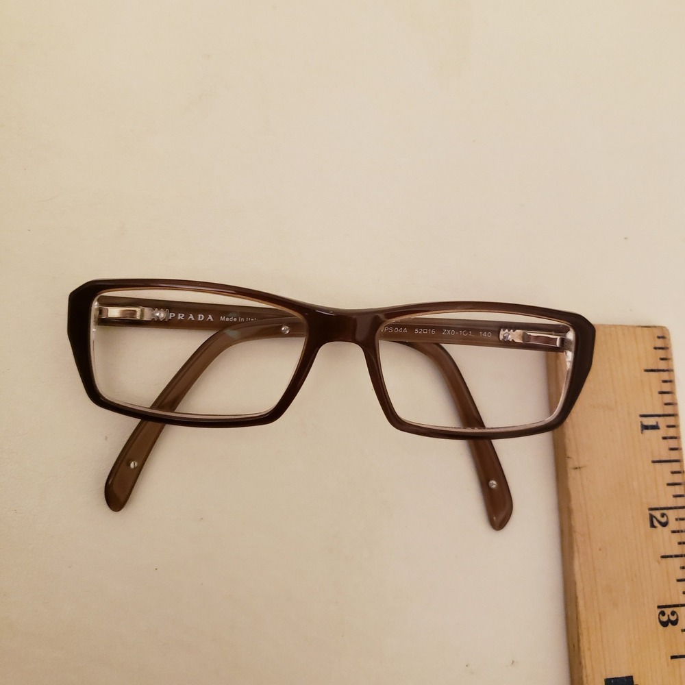 Prada Linea Rossa Brown Rectangular Eyeglasses VP… - image 6